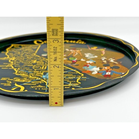 Vintage Disneyland Metal Tin Serving tray 11" California Pacific Ocean Disney - Picture 11 of 12